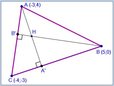 les hauteurs dans un triangle