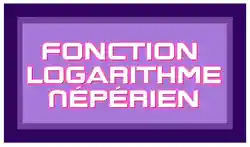 Fonction logarithme népérien