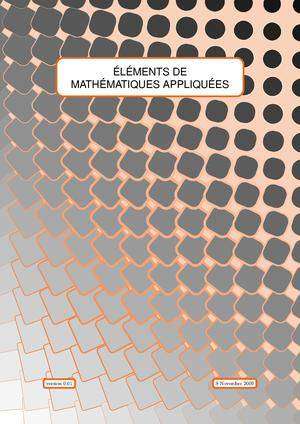 ELEMENTS DE MATHEMATIQUES APPLIQUEES