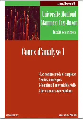 Cours d'analyse 1