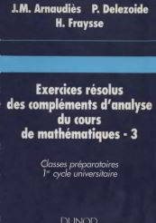 Exercices resolus compléments Analyse
