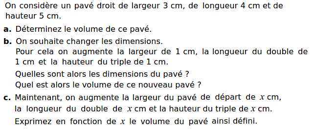 Activités algébriques: Exercice 76