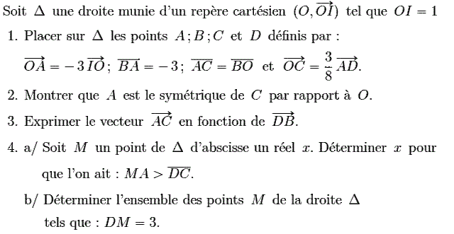 Activités dans un repere: Exercice 46