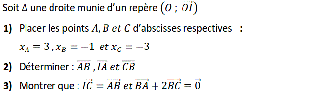 Activités dans un repere: Exercice 8