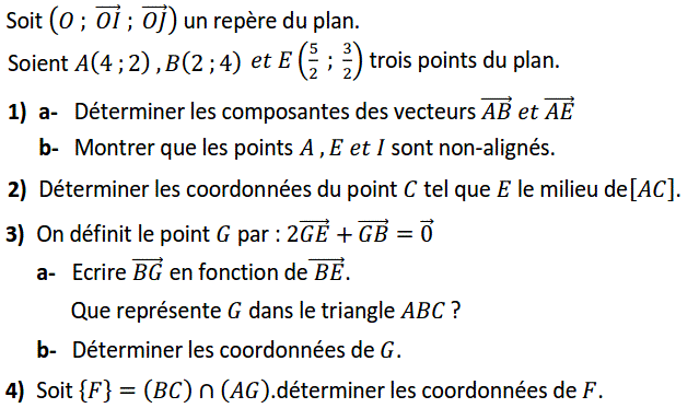 Activités dans un repere: Exercice 34