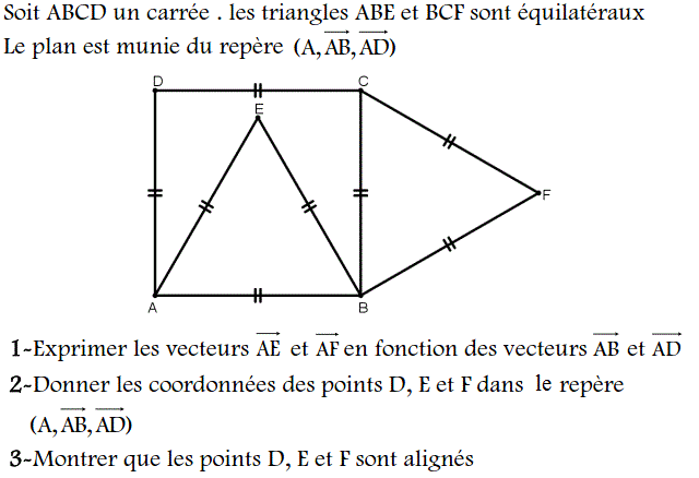 Activités dans un repere: Exercice 39