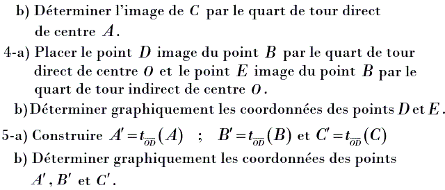 Activités dans un repere: Exercice 54