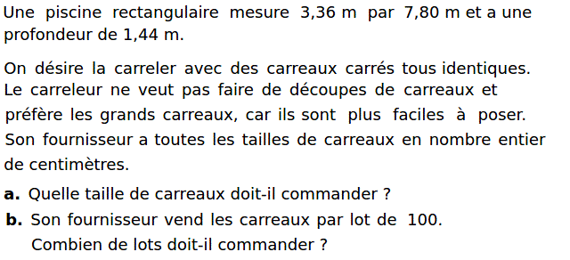 Activités numériques I: Exercice 87