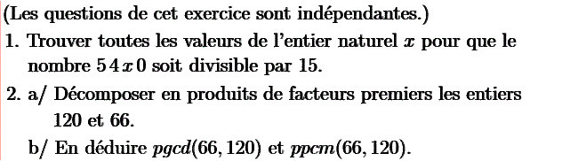 Activités numériques I: Exercice 74