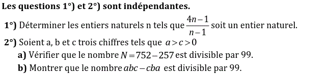 Activités numériques I: Exercice 12