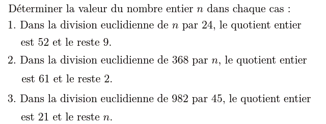 Activités numériques I: Exercice 9