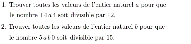 Activités numériques I: Exercice 9