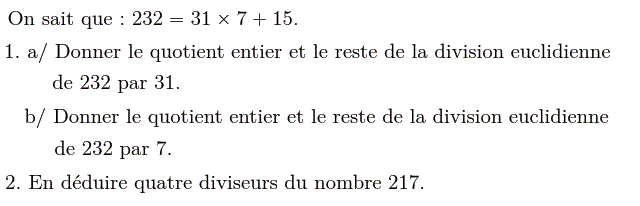 Activités numériques I: Exercice 7