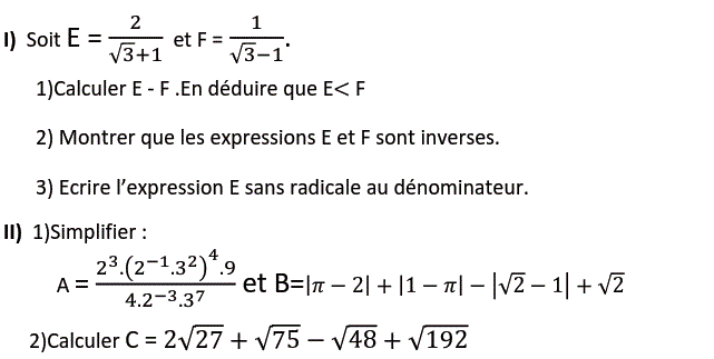 Activités numériques II: Exercice 105