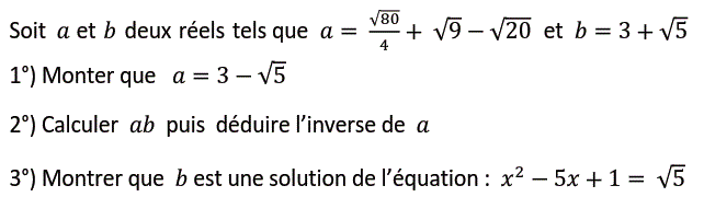 Activités numériques II: Exercice 21