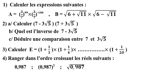 Activités numériques II: Exercice 113