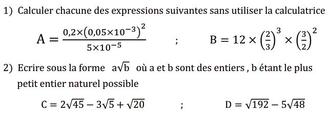 Activités numériques II: Exercice 20