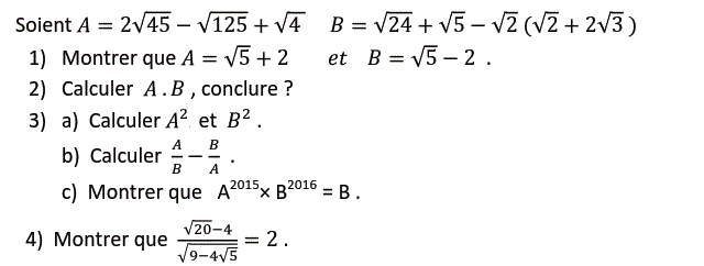 Activités numériques II: Exercice 71