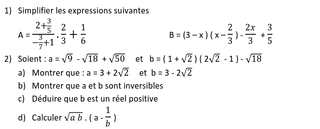 Activités numériques II: Exercice 21