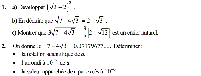 Activités numériques II: Exercice 15
