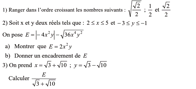 Activités numériques II: Exercice 100