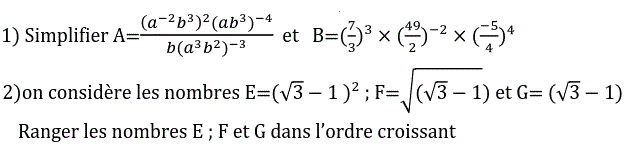 Activités numériques II: Exercice 9