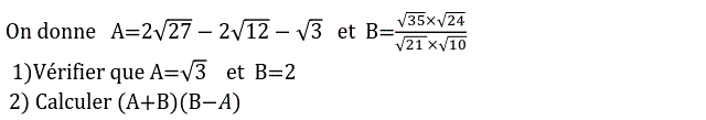 Activités numériques II: Exercice 29