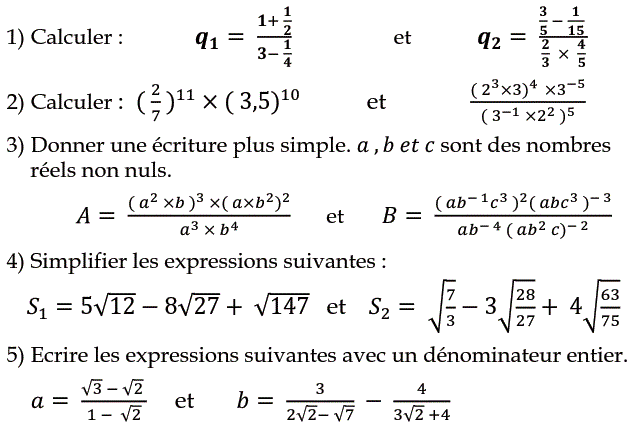 Activités numériques II: Exercice 111