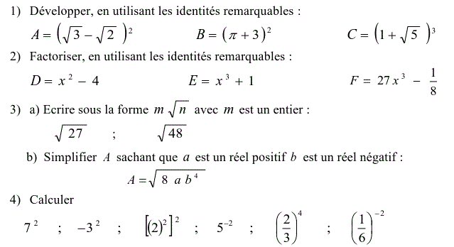 Activités numériques II: Exercice 30