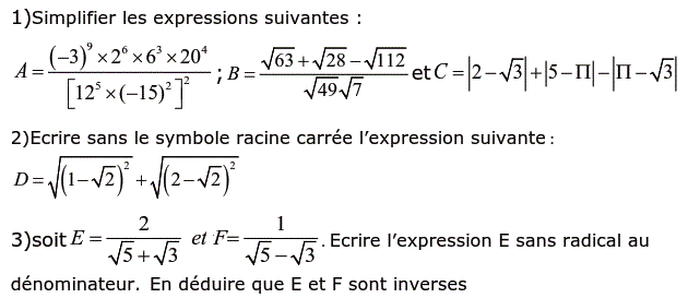 Activités numériques II: Exercice 100