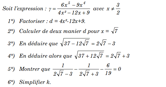 Activités numériques II: Exercice 69