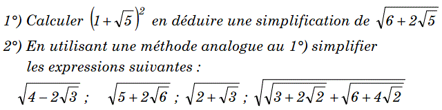 Activités numériques II: Exercice 64