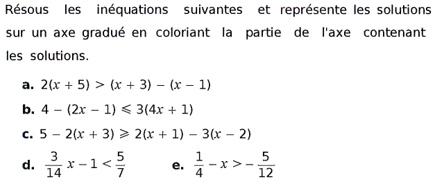 Equations et inéquations: Exercice 17