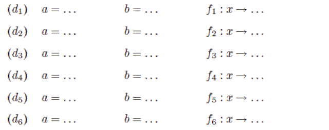 Fonctions affines: Exercice 36