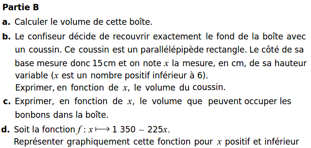 Fonctions affines: Exercice 46