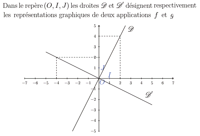 Fonctions linéaires: Exercice 45