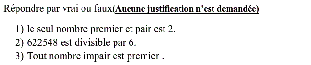 QCM: Exercice 6