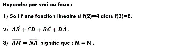 QCM: Exercice 4