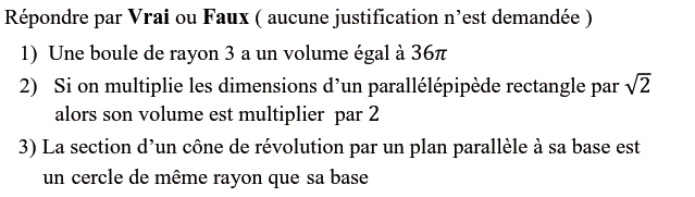 QCM: Exercice 18