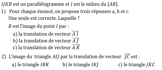 QCM: Exercice 15