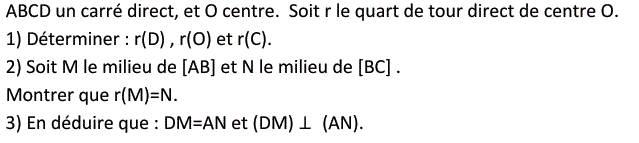 Quart de tour: Exercice 5