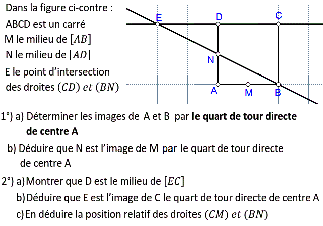 Quart de tour: Exercice 15