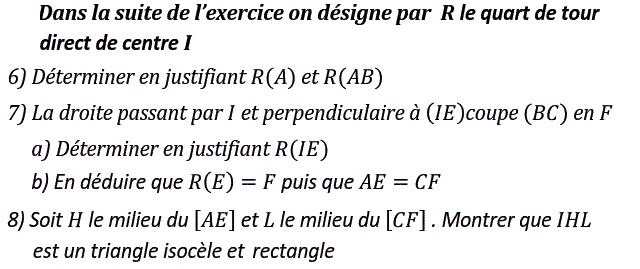 Quart de tour: Exercice 20