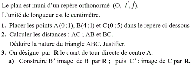 Quart de tour: Exercice 28