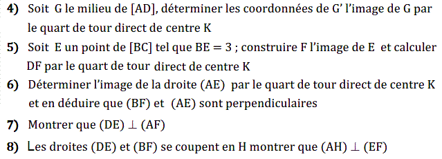 Quart de tour: Exercice 23