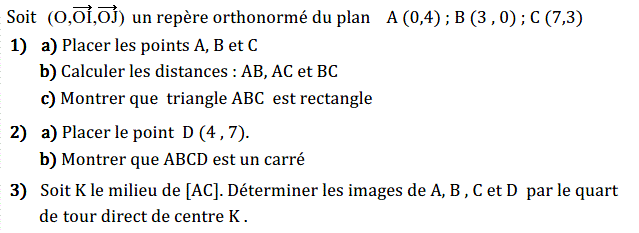 Quart de tour: Exercice 23