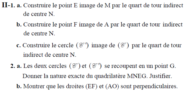 Quart de tour: Exercice 29