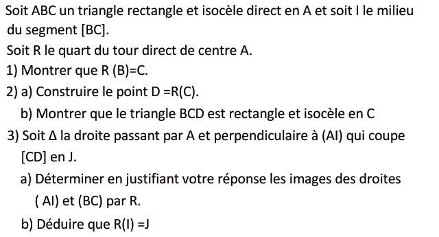 Quart de tour: Exercice 17