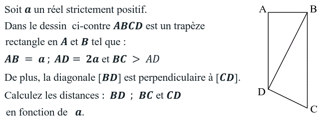 Rapports trigonométrique: Exercice 25