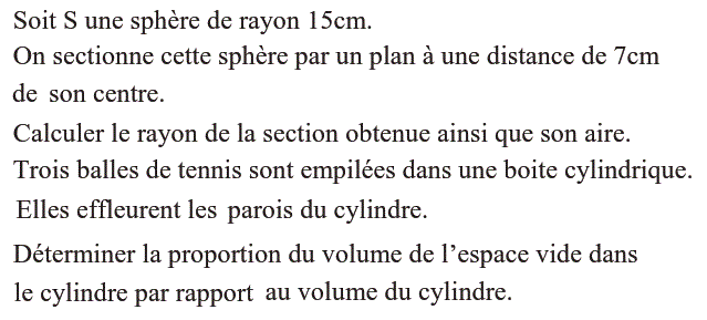 Sections planes solide: Exercice 6